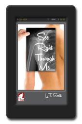 Cover of the lesbian romance See Right Through Me by LT Smith