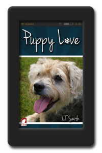 Cover of the lesbian romance Puppy Love by LT Smith