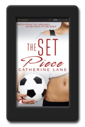 Cover of the lesbian sports romance The Set Piece by Catherine Lane