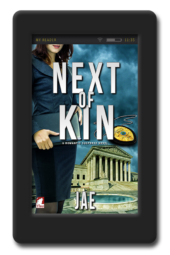 Cover of the lesbian age gap romance Next of Kin by Jae