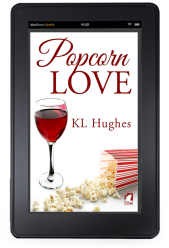 Cover to Ylva Publishing's Popcorn Love by KL Hughes