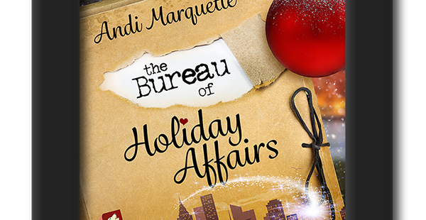 Cover of the lesbian retelling The Bureau of Holiday Affairs by Andi Marquette