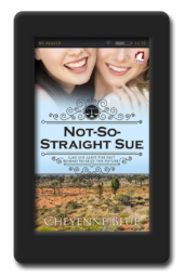 Cover of the coming-out romance Not-So-Straight Sue by Cheyenne Blue