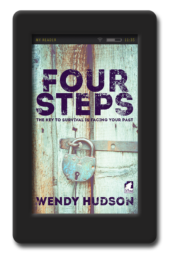 Cover of the lesbian romantic suspense Four Steps by Wendy Hudson