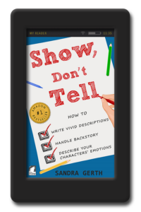 Cover of the writer's guide Show, Don't Tell by Sandra Gerth