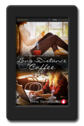 Cover of the lesbian romance Long Distance Coffee by Emma Sterner