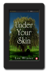 Cover of the twisty lesbian romance Under Your Skin by Lee Winter