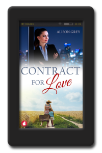 Cover of the lesbian fake-relationship romance Contract for Love by Alison Grey
