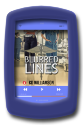 Image of the audiobook cover of Blurred Lines by lesbian fiction author KD Williamson