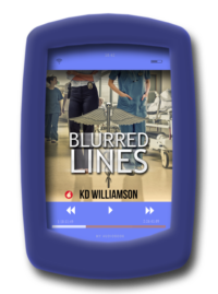 Image of the audiobook cover of Blurred Lines by lesbian fiction author KD Williamson