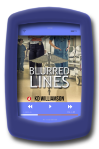 Image of the audiobook cover of Blurred Lines by lesbian fiction author KD Williamson