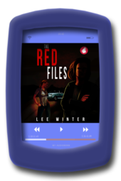 Audiobook cover of the lesbian romantic suspense The Red Files by lee Winter - Audiobook