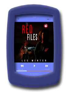 Audiobook cover of the lesbian romantic suspense The Red Files by lee Winter - Audiobook