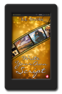Cover of the lesbian romance Write Your Own Script by A.L. Brooks