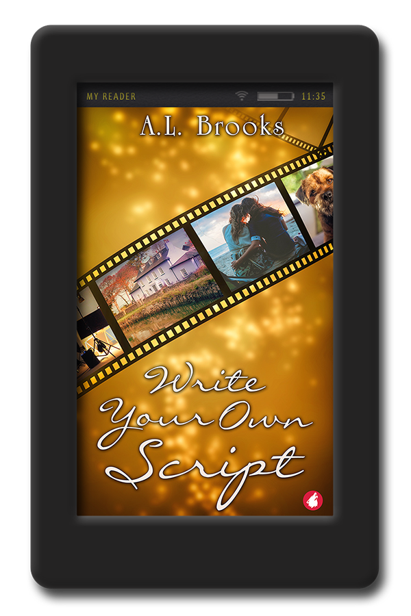 Cover of the lesbian romance Write Your Own Script by A.L. Brooks