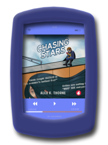 cover of the scifi romance Chasing Stars by Alex K. Thorne