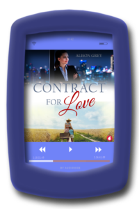 Audiobook cover of the fake-relationship romance Contract for Love by Alison Grey - Audiobook