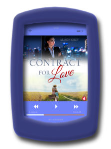 Audiobook cover of the fake-relationship romance Contract for Love by Alison Grey - Audiobook