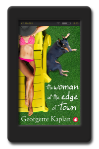 Cover of the lesbian romance The Woman at the Edge of Town by Georgette Kaplan