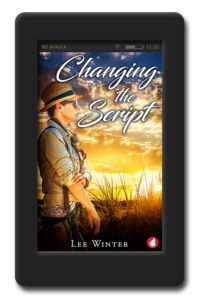 Cover of the small town lesbian romance Changing the Script by Lee Winter