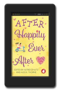 Cover of the anthology with 11 short lesbian romances After Happily Ever After - Anthology