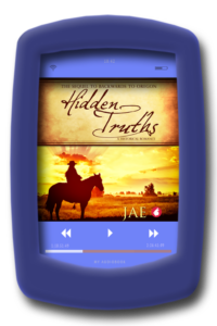 Audiobook cover of the lesbian historical romance Hidden Truths by Jae