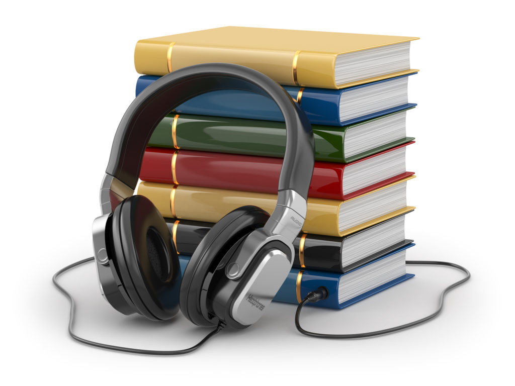 Books and headphones