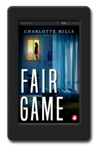 Cover of the lesbian romantic suspense Fair Game by Charlotte Mills