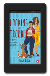Cover of Looking for Trouble by Jess Lea an enemies to lovers lesbian romance